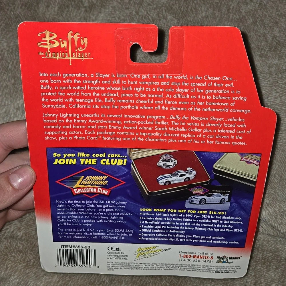 Vintage 2000s Johnny Lightning Buffy Die-Cast Cars Willow And Buffy